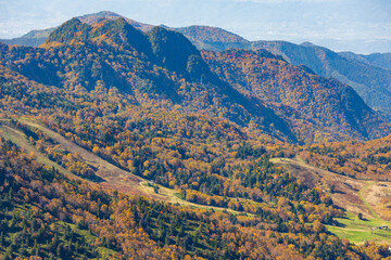 日本の風景・秋　志賀高原　横手山山頂からの眺望
