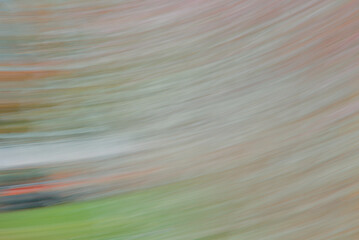 London, UK, 3 March 2024: Abstract nature blur using intentional camera movement