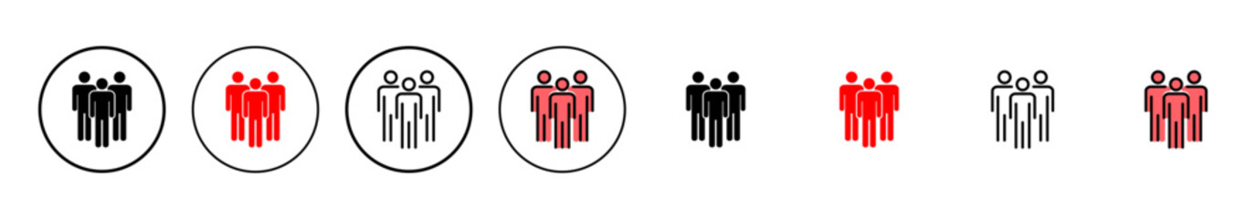 People icon vector illustration. person sign and symbol. User Icon vector