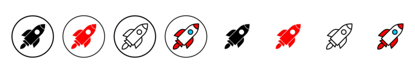 Rocket icon vector illustration. Startup sign and symbol. rocket launcher icon