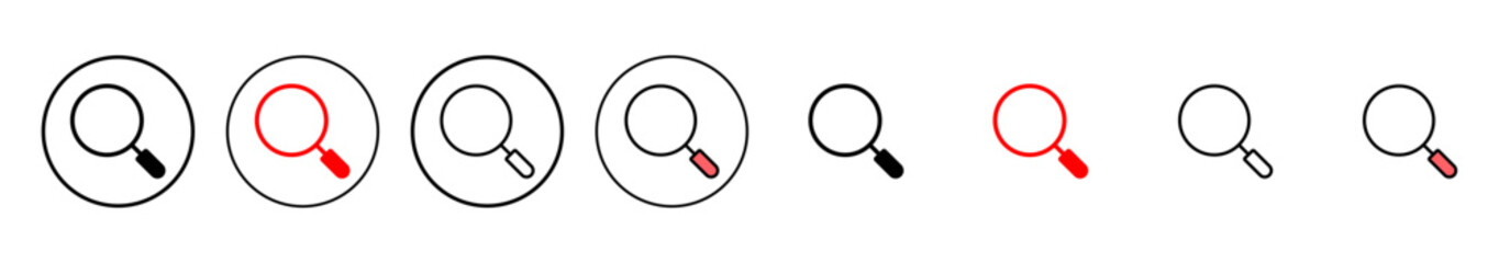 Search icon vector illustration. search magnifying glass sign and symbol
