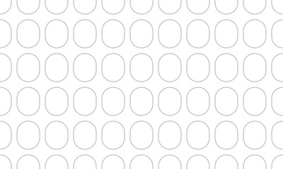 Simple grey outline rounded rectangle seamless pattern. Vector Repeating Texture.