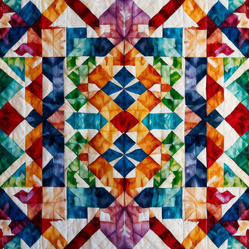 Watercolor Quilt Square
