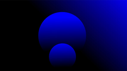 Fading blue overlay circles over blue gradient dark background