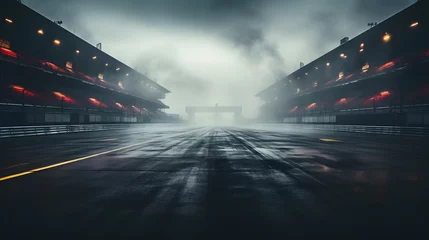 Zelfklevend Fotobehang Formule 1 Racing tracks background