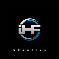 IHF Letter Initial Logo Design Template Vector Illustration