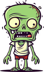 Malignant Vector Rendering of a Zombie Wearing Cargo Pants That Is Filled with a Malignant Hatred for All Living Things