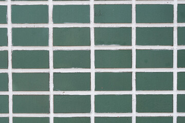 textura de pared verde con cuadrícula de líneas blancas