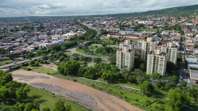 aerial view of San Salvador de Jujuy, argentina