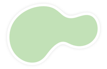 Flat Sticker Label SVG