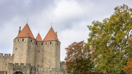 Obraz premium Castle of Carcassonne in France