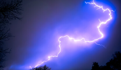 lightning in the night
