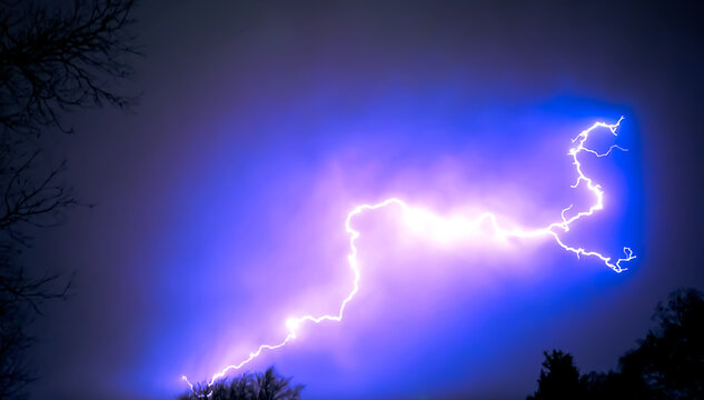 lightning in the night