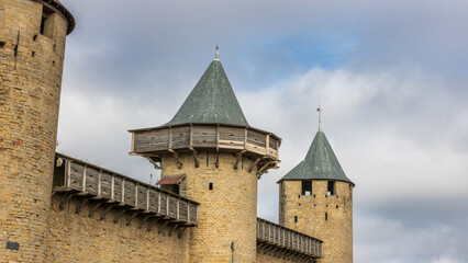 Castle of Carcassonne in France