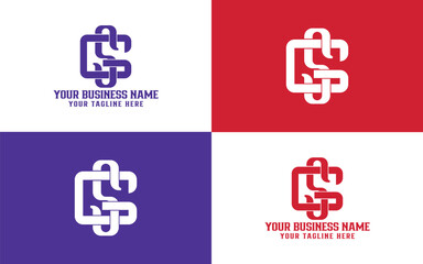 Letter CS Monogram or SC Monogram, Letter C and S interlocking logo for clothing brand, apparel, streetwear and sport