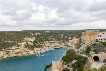 Fototapeta na wymiar Bonifacio town in Corsica Island, France