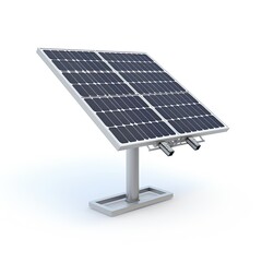 Solar panel isolated on a white background