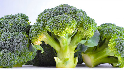 Fresh Broccoli isolated on white background