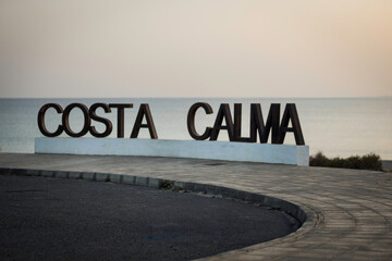 Costa Calma znak Fuerteventura - obrazy, fototapety, plakaty