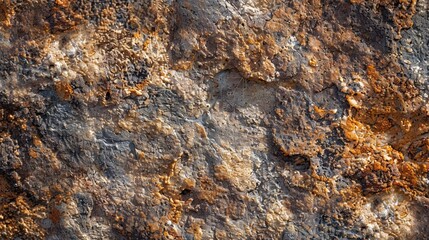 Background of granite. Texture of granite stone. Pattern of roughened surface. Texture of brown