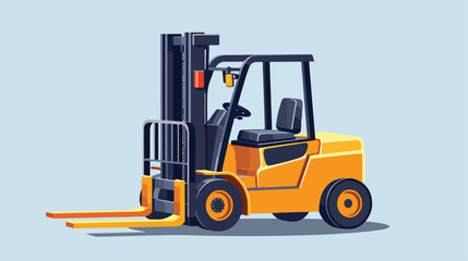 Forklift or lift truck for moving and lifting goods