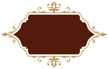 golden vintage frame Red carpet on the floor for greetings