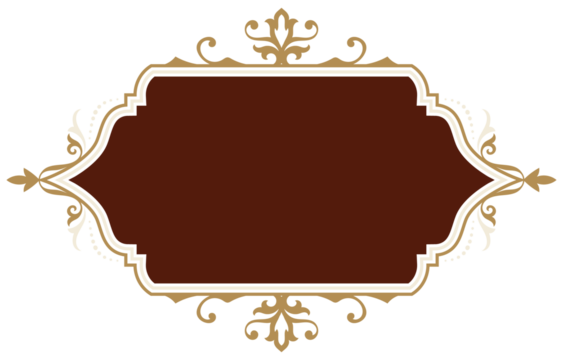 golden vintage frame Red carpet on the floor for greetings