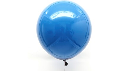 Floating Freedom: Blue Balloon Symbolizing Hope and Independence, Isolated on Cutout Background