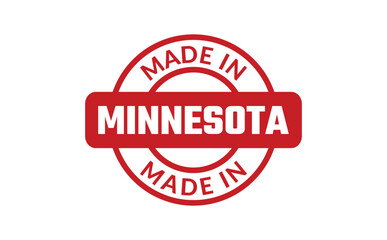 Made In Minnesota Rubber Stamp