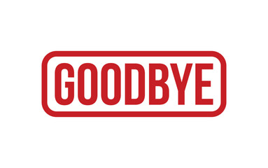 Goodbye Rubber Stamp Seal Vector