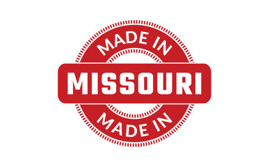 Fototapeta na wymiar Made In Missouri Rubber Stamp