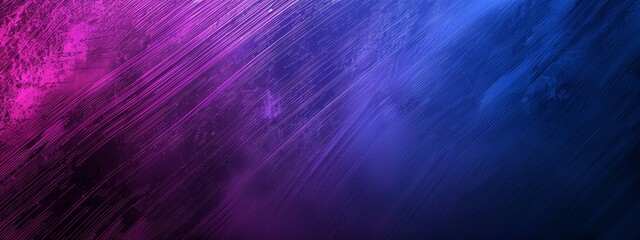 Deep blue and vivid purple textured overlay, evoking the mysterious depths of space.