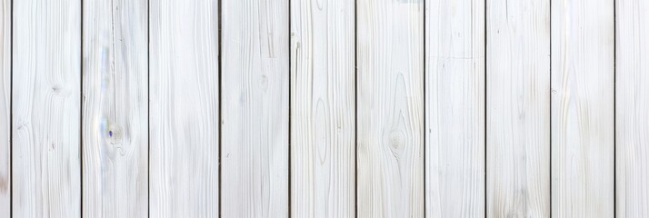 White painted wooden planks with natural grain patterns, ideal for rustic chic backgrounds.
