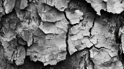 abstract spotty texture of old bark of wood of monochrome tone for natural backgrounds and for