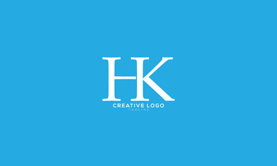 HK Abstract initial monogram letter alphabet logo design