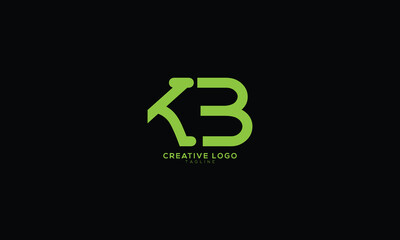 KB Abstract initial monogram letter alphabet logo design