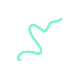 Colorful Abstract Squiggly Lines Vector 