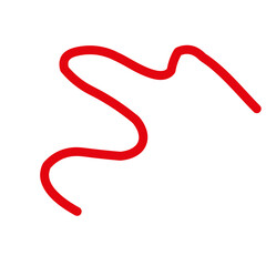 Colorful Abstract Squiggly Lines Vector 