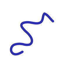 Colorful Abstract Squiggly Lines Vector 