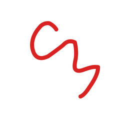 Colorful Abstract Squiggly Lines Vector 