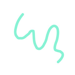 Colorful Abstract Squiggly Lines Vector 