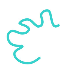 Colorful Abstract Squiggly Lines Vector 