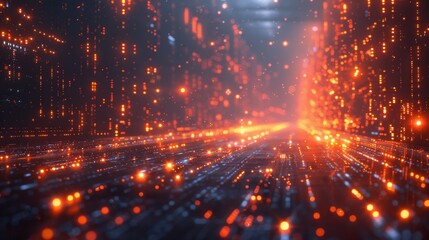 Obraz premium Automation in AI streamlines tasks through algorithms, enhancing efficiency and productivity. It's the fusion of machine learning and robotics, revolutionizing industries. 