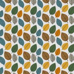 Seamless leaf pattern design