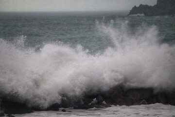 storm in the sea