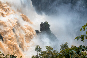 The Barron Falls near Cairns during the wet season, Far North Queensland, Australia