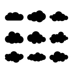 Behangcirkel set of cloud icons © Fedro
