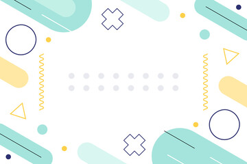 Flat geometric shape landscape
wallpaper vector background template