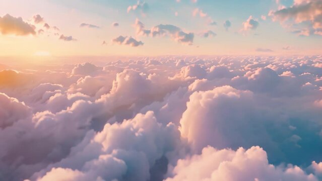 beautiful pastel sky and cloud