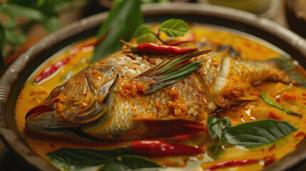 Aromatic Asian Style Poached Fish
